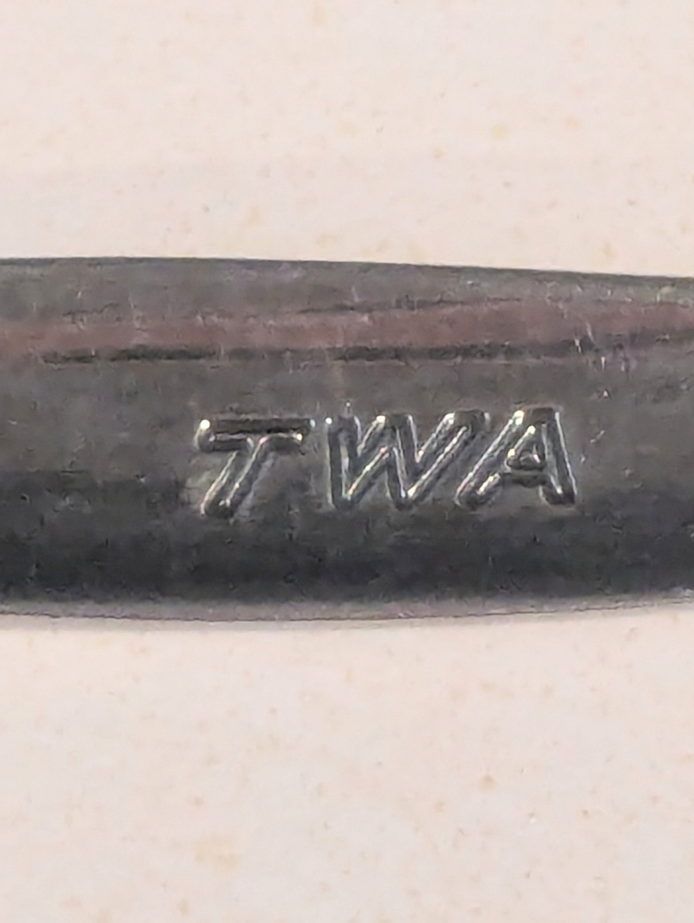 TWA Airline Spoon, International Silver Co. Vintage, Excellent Used Condition